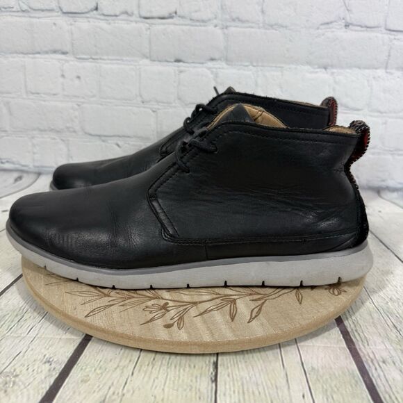 Ugg Freamon Chukka Boots Men Size 12 Leather Black Lace Waterproof Shoes main image 4